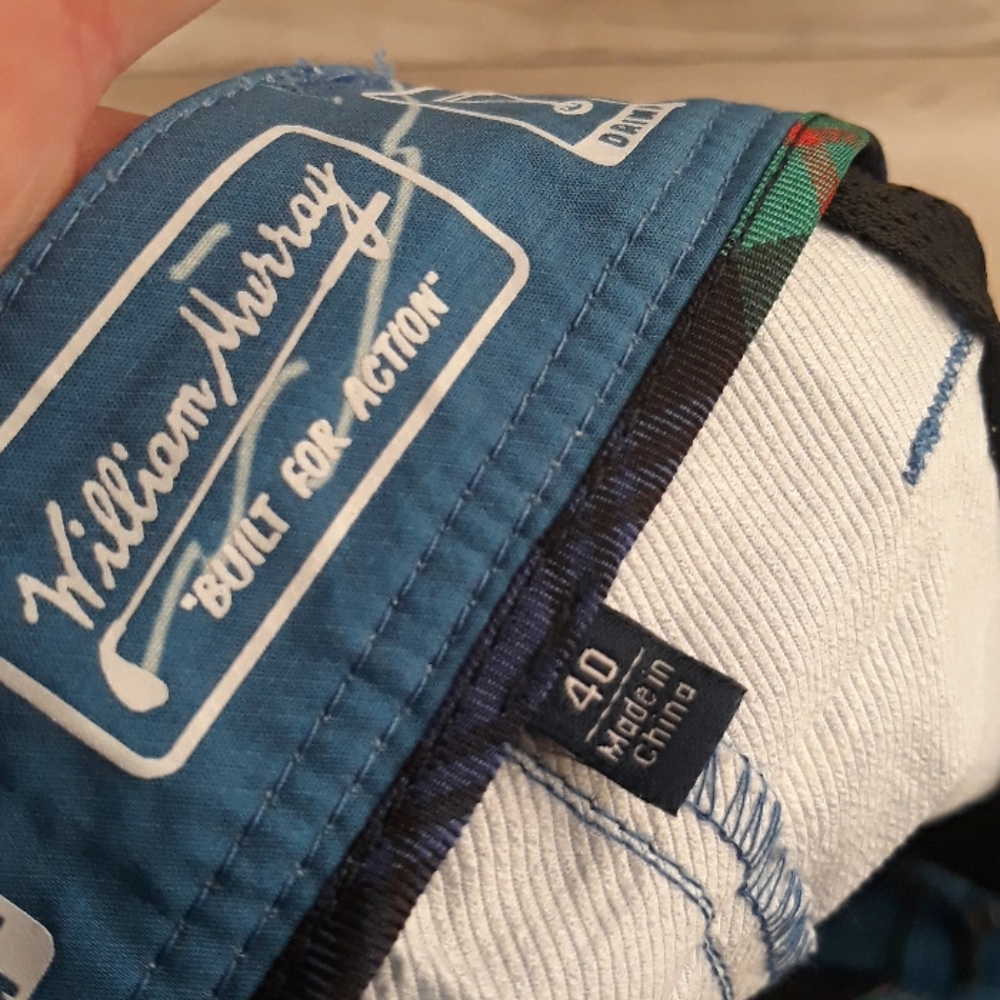 WILLIAM MURRAY Golf Water Hazard Dark Blue Jamaica Courses Sz 40 Shorts NEW - Picture 6 of 9